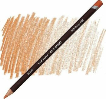 Derwent Coloursoft Pencil Yumuşak Kuru Boya Kalemi C080 Bright Orange Renkli Kalemler - Parlak Turuncu