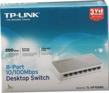 Tp-Link TL-SF1008P 8 Port 4 Port Poe+ 10-100 Mbps Switch Çelik Kasa