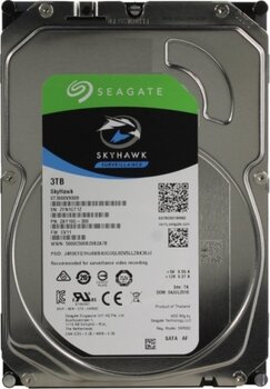 Seagate ST3000VX015 3 TB 5900Rpm 256MB SATA3 3.5 inch Skyhawk 64HD 7/24 Güvenlik Harddisk