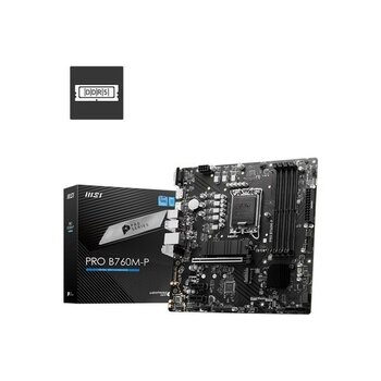 Msı Pro B760M-P Ddr5 HDMI Dp Pcıe 16X V4.0 1700P Matx