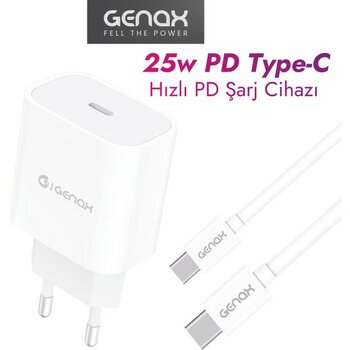 Oppo Pad Se / Pad 4 Pro / Pad 3 Pro / Pad 3 / Pad 2 / Pad Air Uyumlu 25W Pd Type-C Hızlı Şarj Aleti - Beyaz