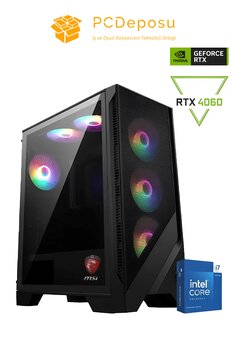 MSI i7 13700F RTX 4060 Gaming PC | 16GB RAM, 1TB SSD, MSI MAG Kasa, 6 Fanlı Sistem