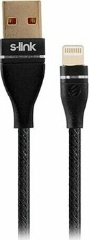 S-Link Swapp SW-C640 1 mt 3A Lightning Siyah Şarj Kablosu