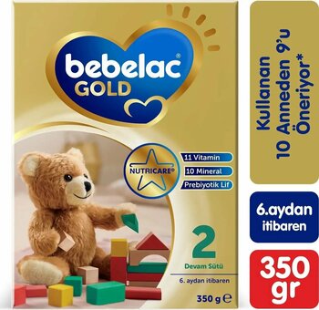 Bebelac Gold 2 Çocuk Devam Sütü 350 gr 4'lü Paket