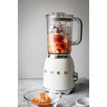 Allians Retro Krem Smoothie Blender, Şık ve Güçlü Mutfak Aleti