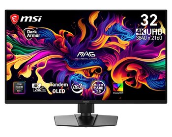 MSI 31.5 MAG 321UP QD-OLED X24 3840 x 2160 (UHD) 16:9 FLAT QD-OLED 240HZ 0.03MS FREESYNC PREMIUM PRO PIVOT GAMING MONITOR