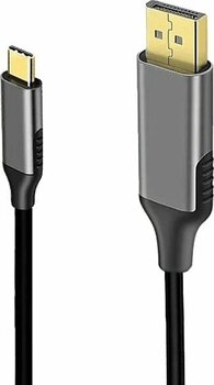 Daytona K-01E 1.8 m Gri Type-C to DisplayPort Görüntü Aktarım Kablosu