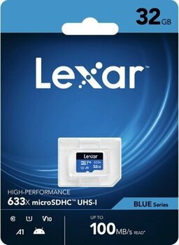 Lexar 32GB 633X High-Performance Microsdhc
U1 V10 C10 UHS-I 100MB/s Hafıza Kartı (Blue Series)
