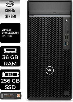 Dell Optiplex 7010MT Intel Core I5 13500 36GB 256GB SSD RX550/4GB Fdos N010O7010MTU Masaüstü Bilgisayar & PER4USB Bellek N010O7010MTUP331