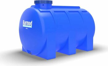 Karmod 2 Ton Polietilen Yatay Su Deposu - Mavi