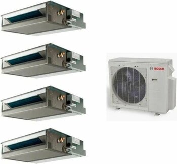 Bosch Multi Kanallı Inverter Klima 36000 Btu 1 Dış + 4 Iç Ünite 12000 + 12000 + 12000 + 12000 Btu