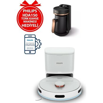 Philips Homerun 2000 Serisi XU2000 2.000 Pa Emiş Gücü Islak ve Kuru Temizlik Kompakt Tasarım Robot Süpürge