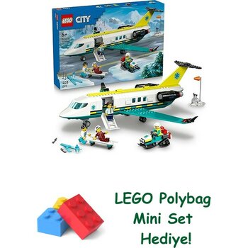 LEGO City Acil Hava Ambulans Uçağı 60465 + Polybag