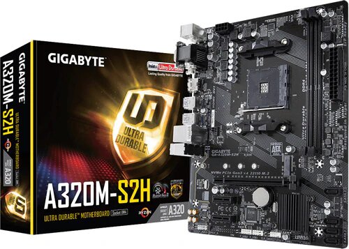 Gigabyte GA-A320M-S2H AMD A320 DDR4 Anakart
