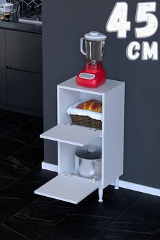 Modilayn Loya 32,5 cm Derinlik, 1 Küçük Kapaklı Çok Amaçlı Mutfak Dolabı (Farklı Ölçü Seçenekleri İle)
