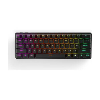 Steelseries Apex Pro Mini Wireless Siyah Kablosuz 2.4 GHz Bluetooth 5.0 Mekanik RGB OmniPoint 2.0 Oyuncu Klavye