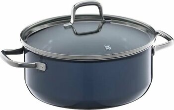 Wmf Fusiontec Essential Büyük Tencere 24cm Cam Kapak 4,4l Koyu Mavi