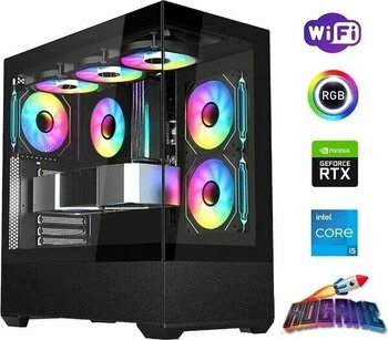 Rogame Intel Core i5 13400F 32 GB DDR4 1 TB M2 SSD NVIDIA GeForce RTX 4060 (8 GB) Siyah Oyun Bilgisayarı