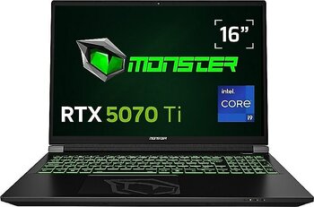 Monster Tulpar T6 V3.7.8 i9-13900HX 64 GB 1 TB SSD RTX5070TI 16" FreeDOS WQXGA Gaming Laptop