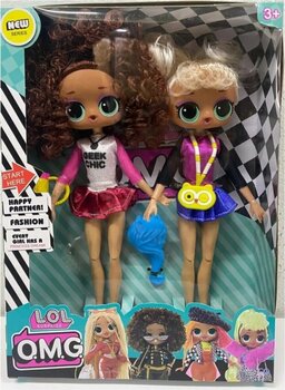 LOL Gerçek Saçlı 2'li Bebek Omg Sonsuz Haraketli 26cm