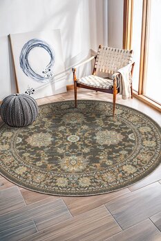 BigArts Home Modern Klasik Ve Bohem Desenli Kaymaz Taban Salon Mutfak Antre Halısı Yolluk Ve Yuvarlak Halı