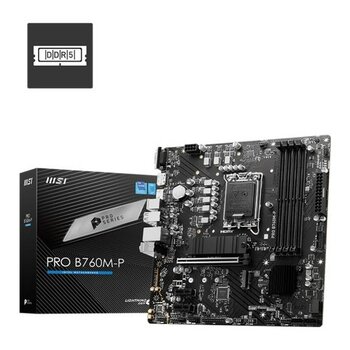 Msı Pro B760M-P Ddr5 6800MHZ 1xvga 1xhdmı 1xdp 2xm.2 USB 3.2 Matx 1700P (12. / 13. ve 14. Nesil Işle