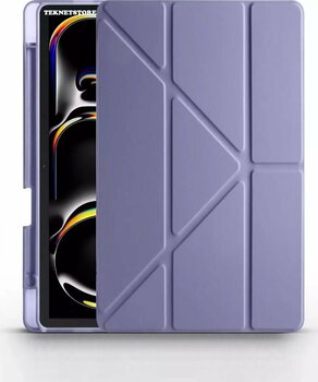 Ipad Pro 11 Inç 2024 M4 Kılıf Kalem Şarj Bölmeli Stadlı Uyku Modlu Arkası Silikon Akıllı Case