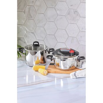 Karaca Perfect Red İndüksiyon Tabanlı Düdüklü Tencere Seti 4+6 Lt