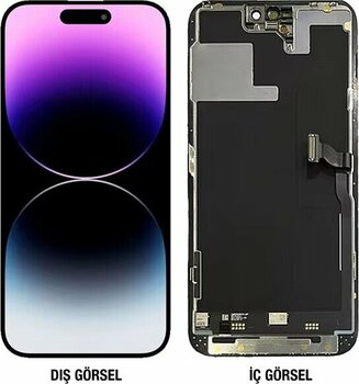 Teknonet İphone 14 Pro Uyumlu Gx Oled Lcd+dokunmatik+çıtalı Siyah