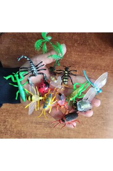 berattoys 13 parça oyuncak hayvan seti şaka oyuncakğı 5cm mini hayvanlar figür oyuncaklar