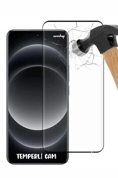 corcishop Xiaomi Redmi Note 14 Pro Kavisli Edge Ekran Koruyucu Temperli Kırılmaz Cam Parmak Izi Okur