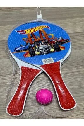 CARNIVAL LAND Tenis Raketi Beach Ball Ahşap Tahta 2li Raket Pinpon Top Seti