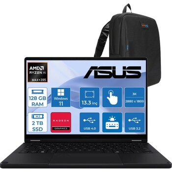 Asus Proart PX13 Amd Ryzen Aı Max+ 395 128GB Ddr5 2tb SSD Radeon 8060S 13,3" 3k (2880 x 1800) OLED 60hz 500NITS Dokunmatik Taşınabilir Bilgisayar W...