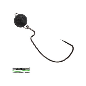 Spro Rigged Bottom 2/0 Hareketli Siyah Jig Head 10gr
