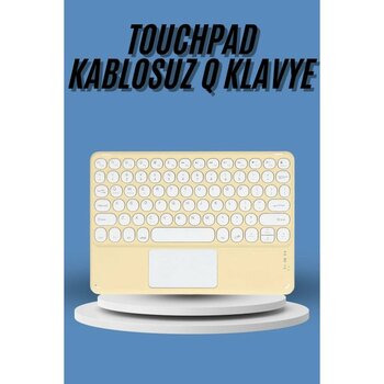 Mrt Teknik Touchpad Tüm Cihazlara Uyumlu Bluetooth Klavye Touchpad Slim Kablosuz Wifi Q Klavye