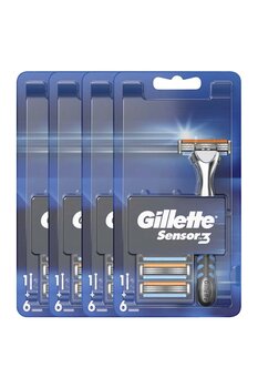 Gillette Sensor3 Makine + 6 Yedek X 4 Adet