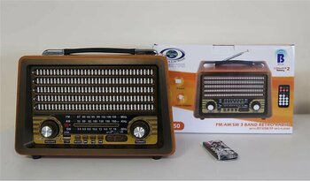 Everton Rt-750  Bluetooth Fm-Usb-Tf-Aux  Şarjlı Nostaljik Radyo Sıfır