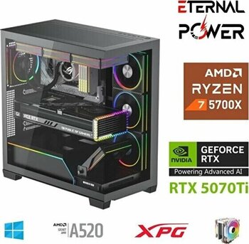 Eternal Power Ryzen 7 5700x 32 G Ddr4 1 TB M.2 RTX5070Ti A520 T750w Oyun Bilgisayarı