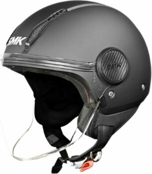 Smk Laminar Blank Motosiklet Mat Açık Kask (Motosiklet Yarım Kask) - L