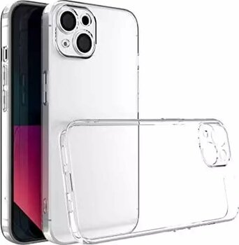 iPhone 15 Plus Uyumlu Kamera Korumalı Darbe Önleyici Ultra Slim TPU Şeffaf Silikon Kılıf