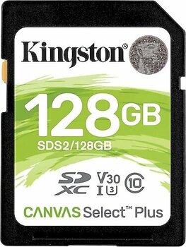 Kingston Canvas Select Plus SDS2/128GB Class 10 UHS-I U3 V30 128 GB Hafıza Kartı