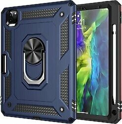 Kny Apple İpad Mini 4 Siyah Çift Katmanlı Yüzüklü Manyetik Standlı Vega Kapak