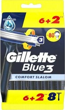 Gillette Blue3 Comfort Slalom 5 Adet 6+2'li Kullan At Tıraş Bıçağı
