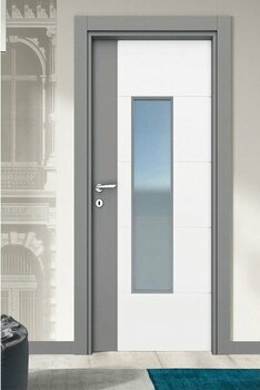 Alo Kapı Melamin Elit Loras Camlı Oda Kapısı, 86/204/14-17 cm