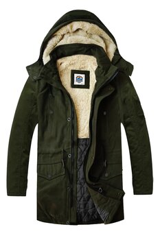 alaska the last frontierSlim Fit Çıkarılabilir Kapüşonlu Gabardin Uzun Parka Kaban