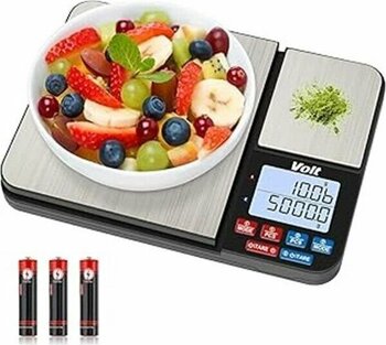 AyrStore SC21 Hassas Mutfak Terazisi-Lcd Ekranlı Dijital Tartı-Paslanmaz Çelik Mutfak Ölçüm Tartısı