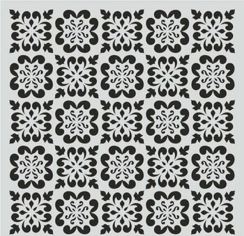 Ardışık Desen Stencil Şablon 30x30 R-070