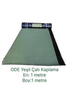 ODE 1 Metre Çatı Kaplama Su Yalıtım 4 Mm Yeşil Arduazlı Membran (1 METRE X 1 METRE)