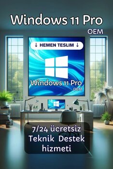 Mıcrosoft Windows 11 Pro Oem Sorunsuz Dijital Lisans Anahtarı Key - Hemen Teslim - Garantili Etkinleştirme