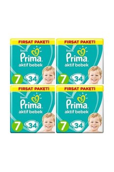 Prima Bebek Bezi 7 Beden 4'lü Paket 136 Adet